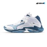 Mizuno WAVE LIGHTNING Z8 MID ขาว/ฟ้า/เงิน