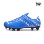รองเท้าฟุตบอลของแท้ PUMA ATTACANTO FG/AG JR น้ำเงิน/ขาว